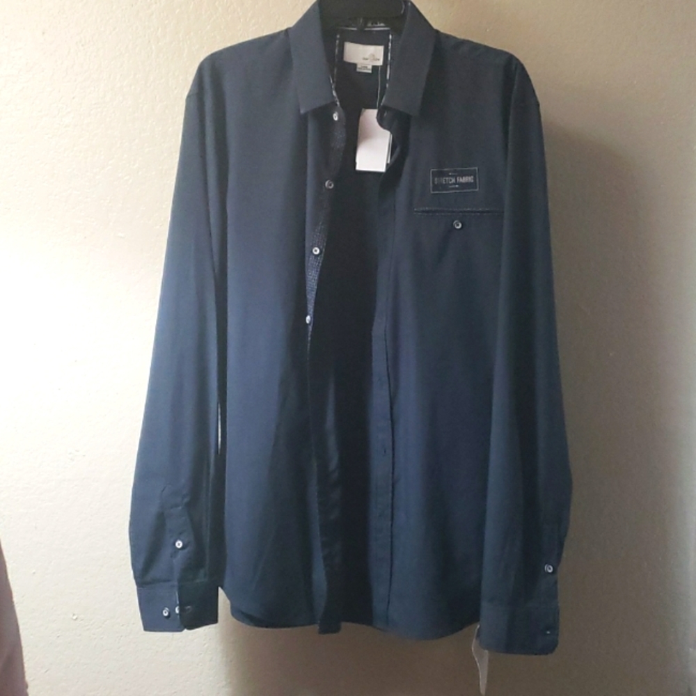 Stretchy slim button up - Picture 1 of 2